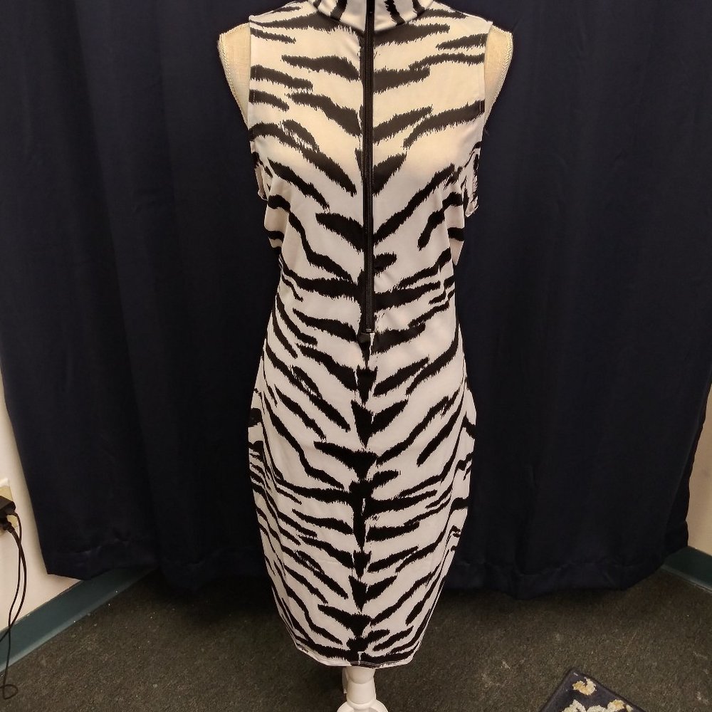 Plus Size Zebra Print Dress